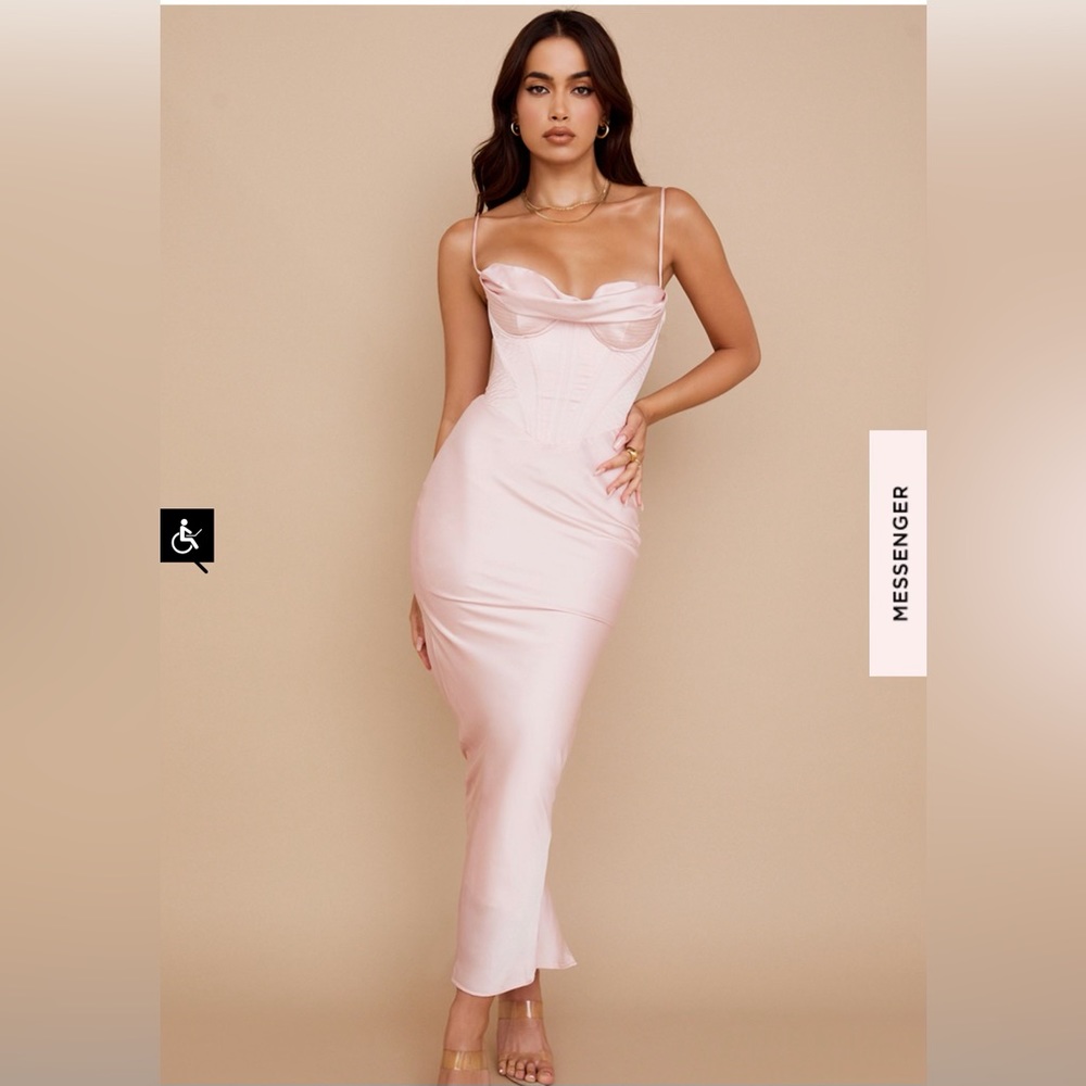 House of CB Satin corset dress